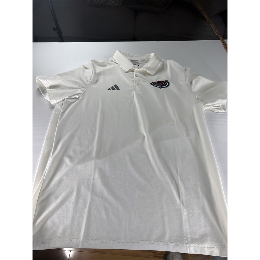 adidas Performance Polo Shirt Mens Large  FAU Florida Atlantic Owls